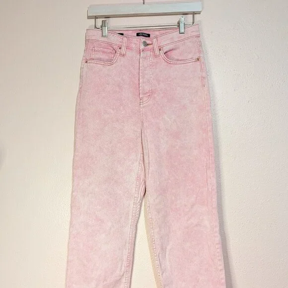 ⭐Wild Fable Women's Jeans Pants Pink Straight High Rise Cotton Blend Size 4⭐ - Picture 5 of 14